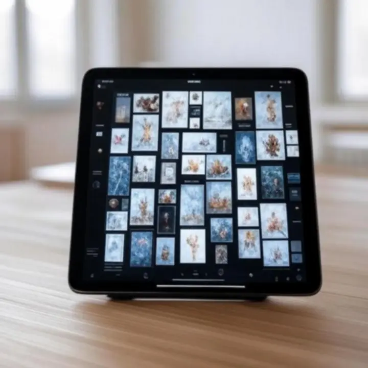 Podgląd wirtualnej wystawy sztuki prezentowanej w przytulnych, domowych wnętrzach